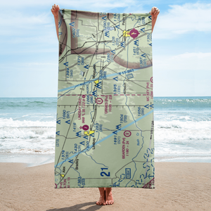 Grimes Airport (1OK7) VFR Sectional Towel