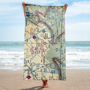 Groundhog Mountain Airport (00VI) VFR Sectional Towel