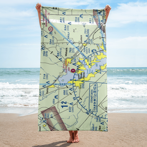 Gun Barrel City Airpark (74xa) VFR Sectional Towel