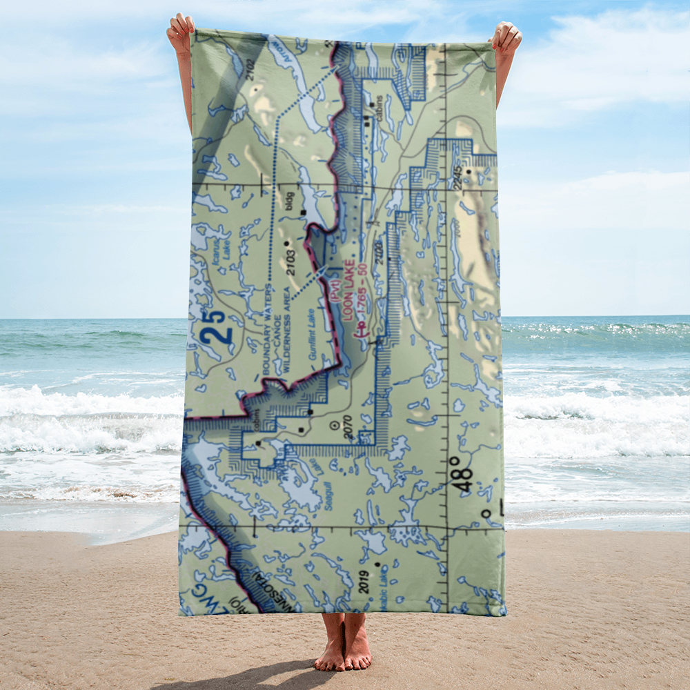 Gunflint Seaplane Base (MN54) VFR Sectional Towel 
