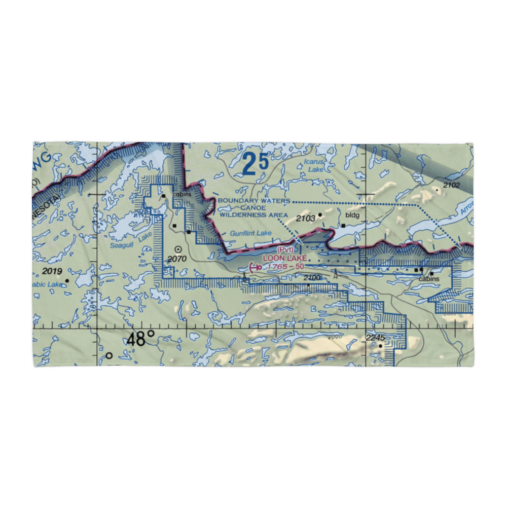 Gunflint Seaplane Base (MN54) VFR Sectional Towel 
