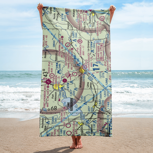 Gutzmer's Twin Oaks Airport (5Y3) VFR Sectional Towel