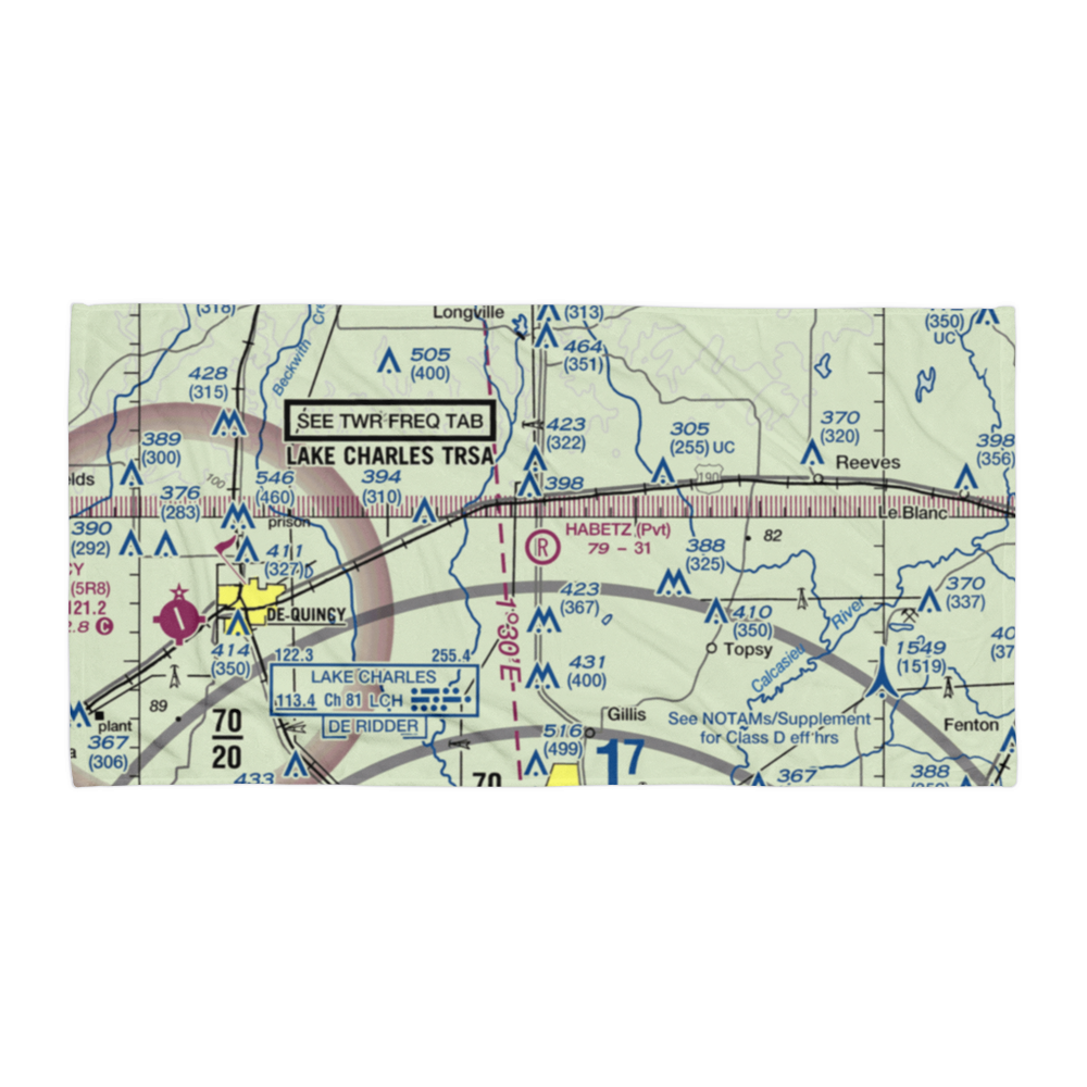 Habetz Airport (7LA3) VFR Sectional Towel 