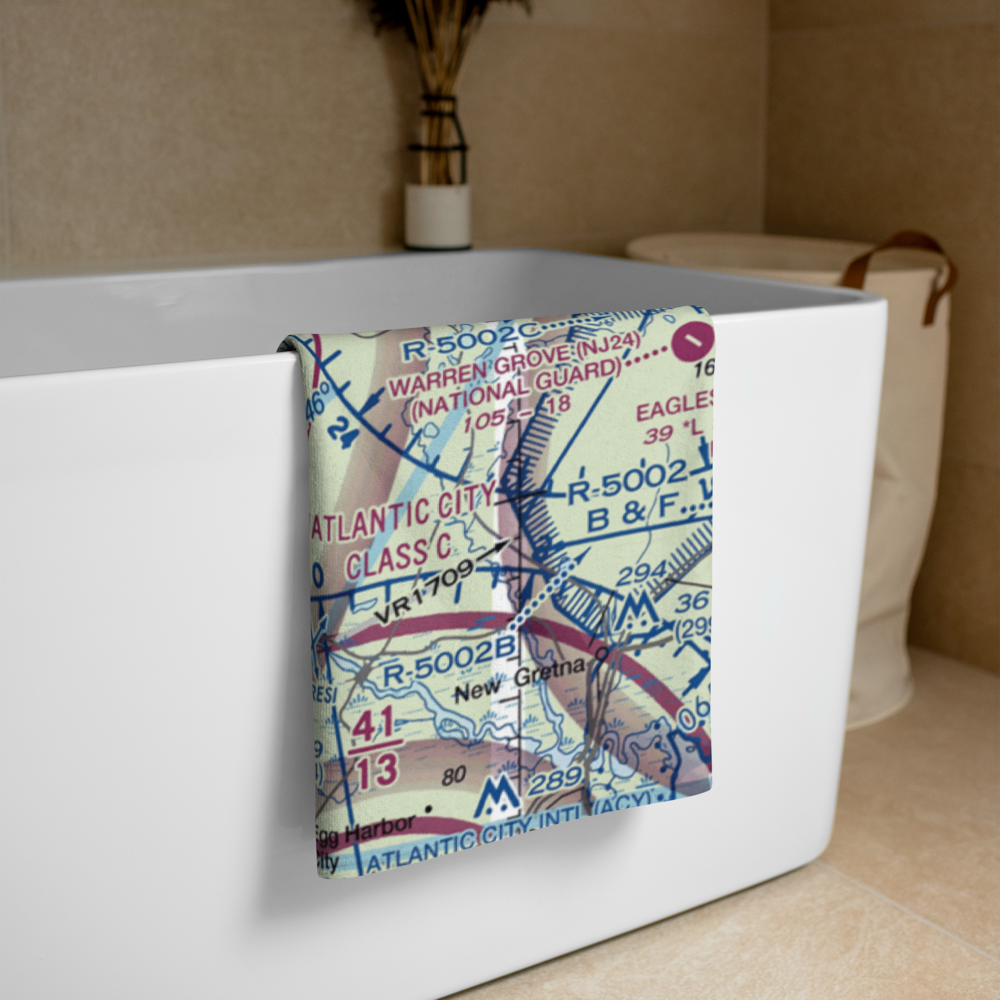 Hammonton Municipal Airport (N81) VFR Sectional Towel 