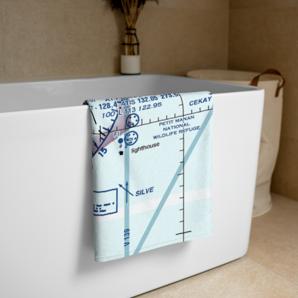 Hampton Airfield (7B3) VFR Sectional Towel 