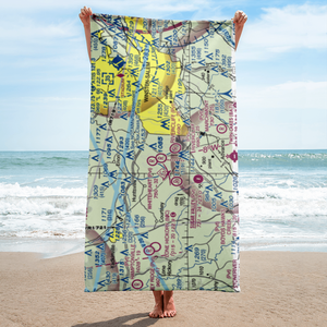 Happy Bottom Airport (30NC) VFR Sectional Towel