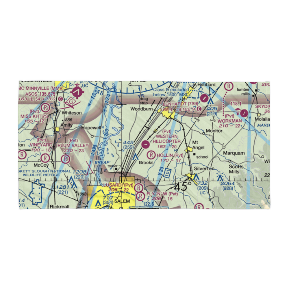 Harchenko Industrial Airport (OR38) VFR Sectional Towel 