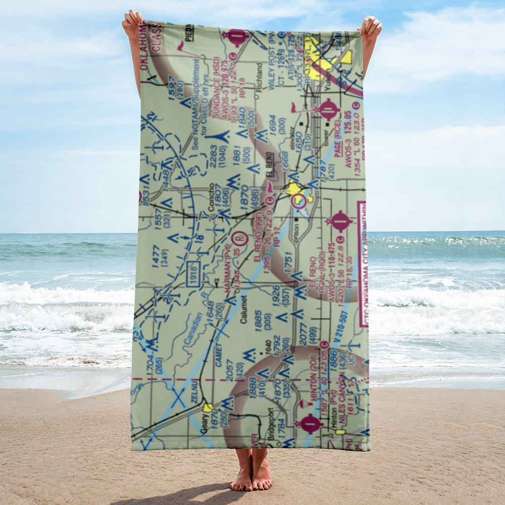 Harman Airport (47OK) VFR Sectional Towel 