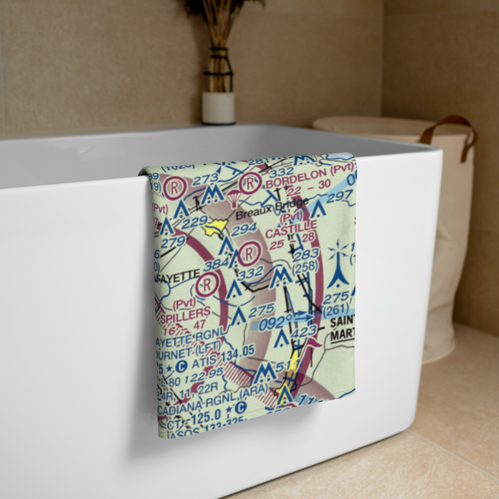 Harmon Seaplane Base (0LA6) VFR Sectional Towel 