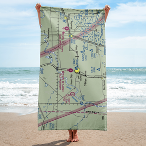 Harrison Field of Knox City Airport (F75) VFR Sectional Towel