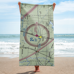 Haskell Municipal Airport (15F) VFR Sectional Towel