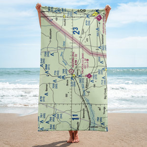 Hasting Airpark (MS80) VFR Sectional Towel