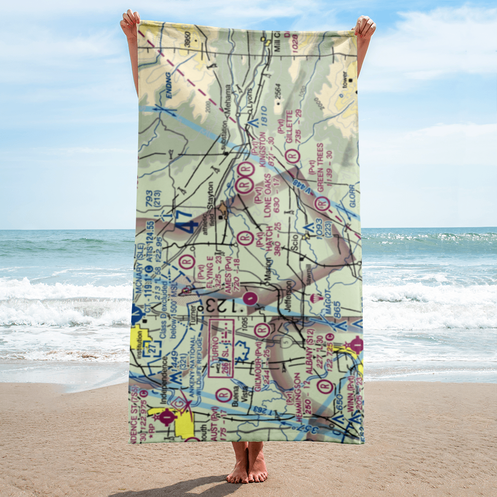 Hatch Airport (5OR8) VFR Sectional Towel 