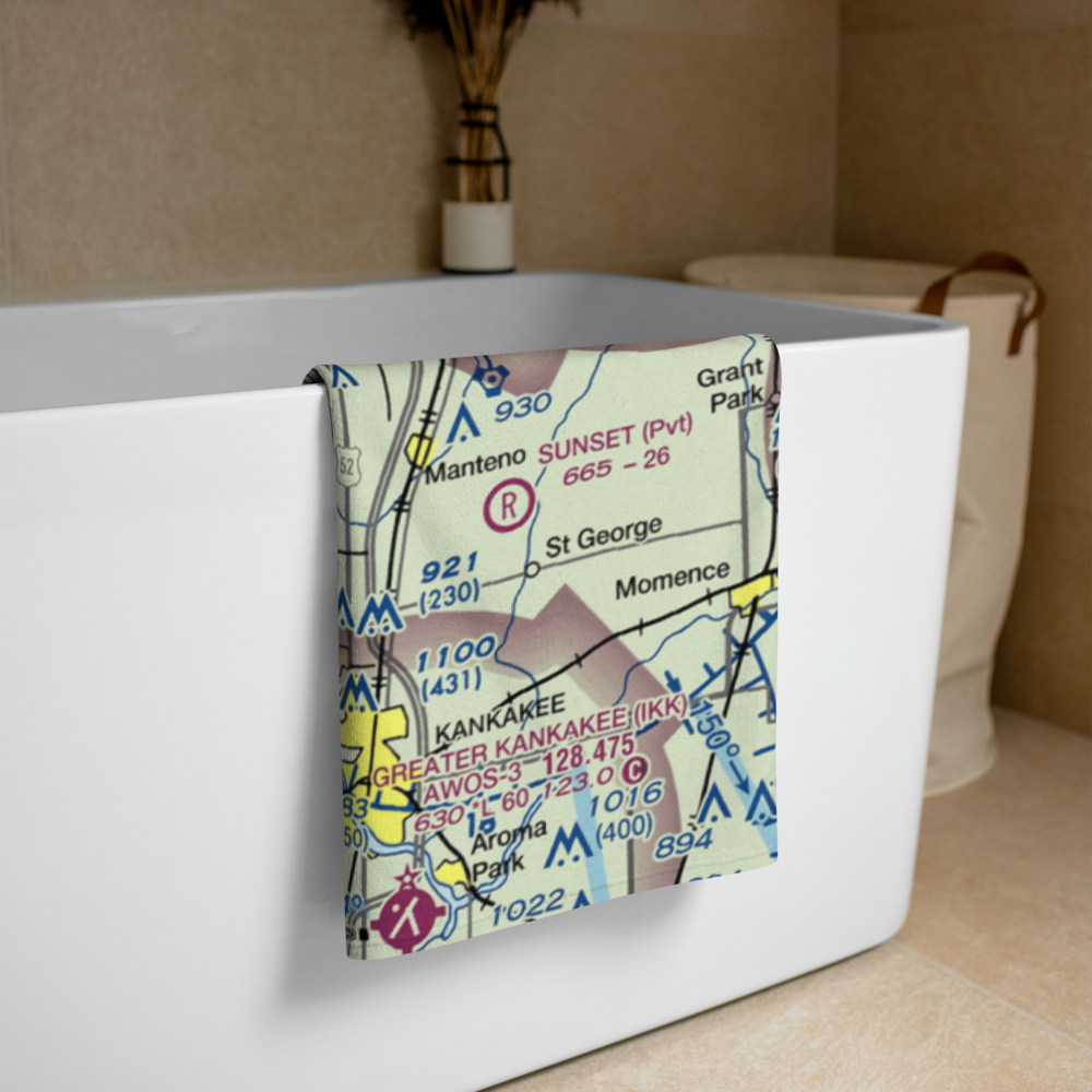 Hawker Airport (12IL) VFR Sectional Towel 