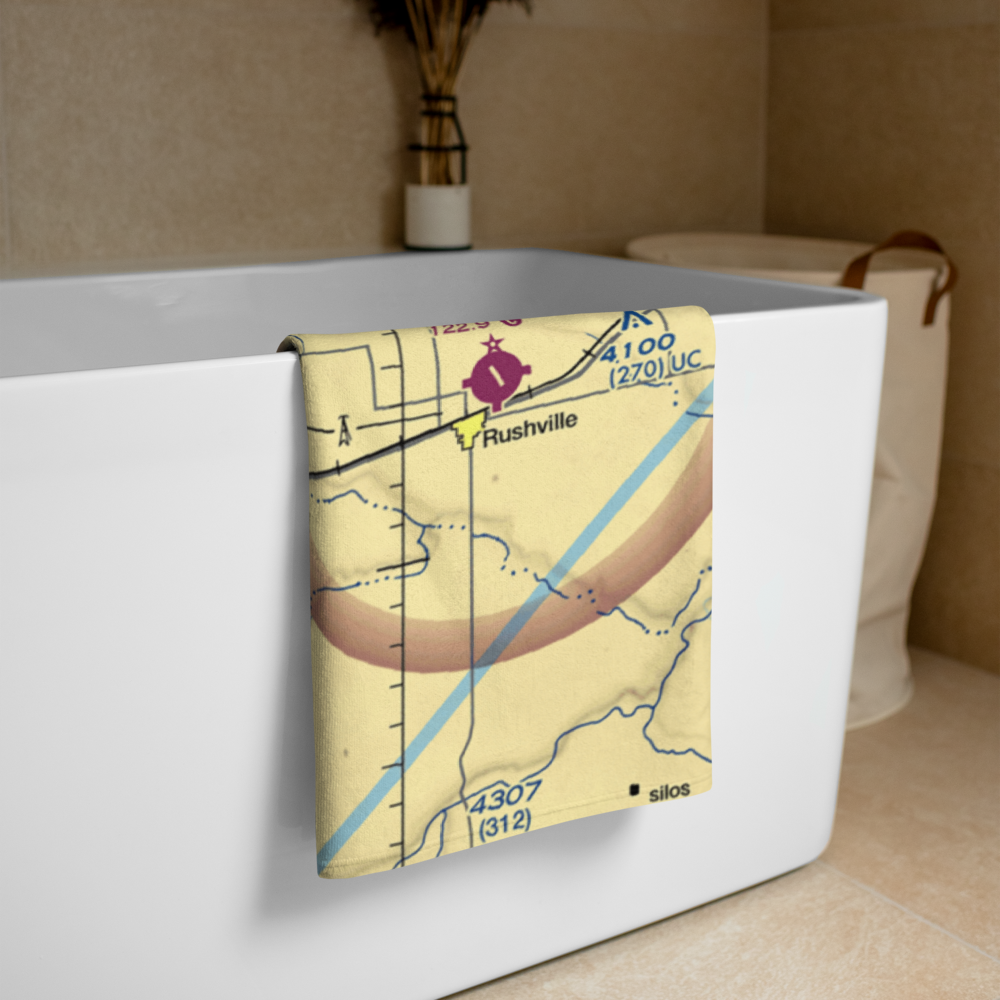 Hay Springs Municipal Airport (4V6) VFR Sectional Towel 