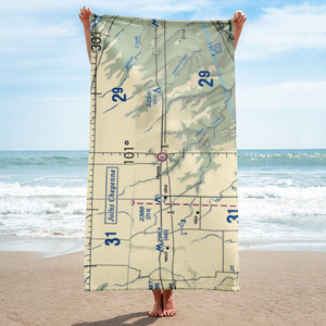 Hayes Emergency Airstrip (SD21) VFR Sectional Towel