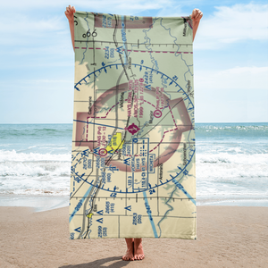 Hays Regional Airport (HYS) VFR Sectional Towel