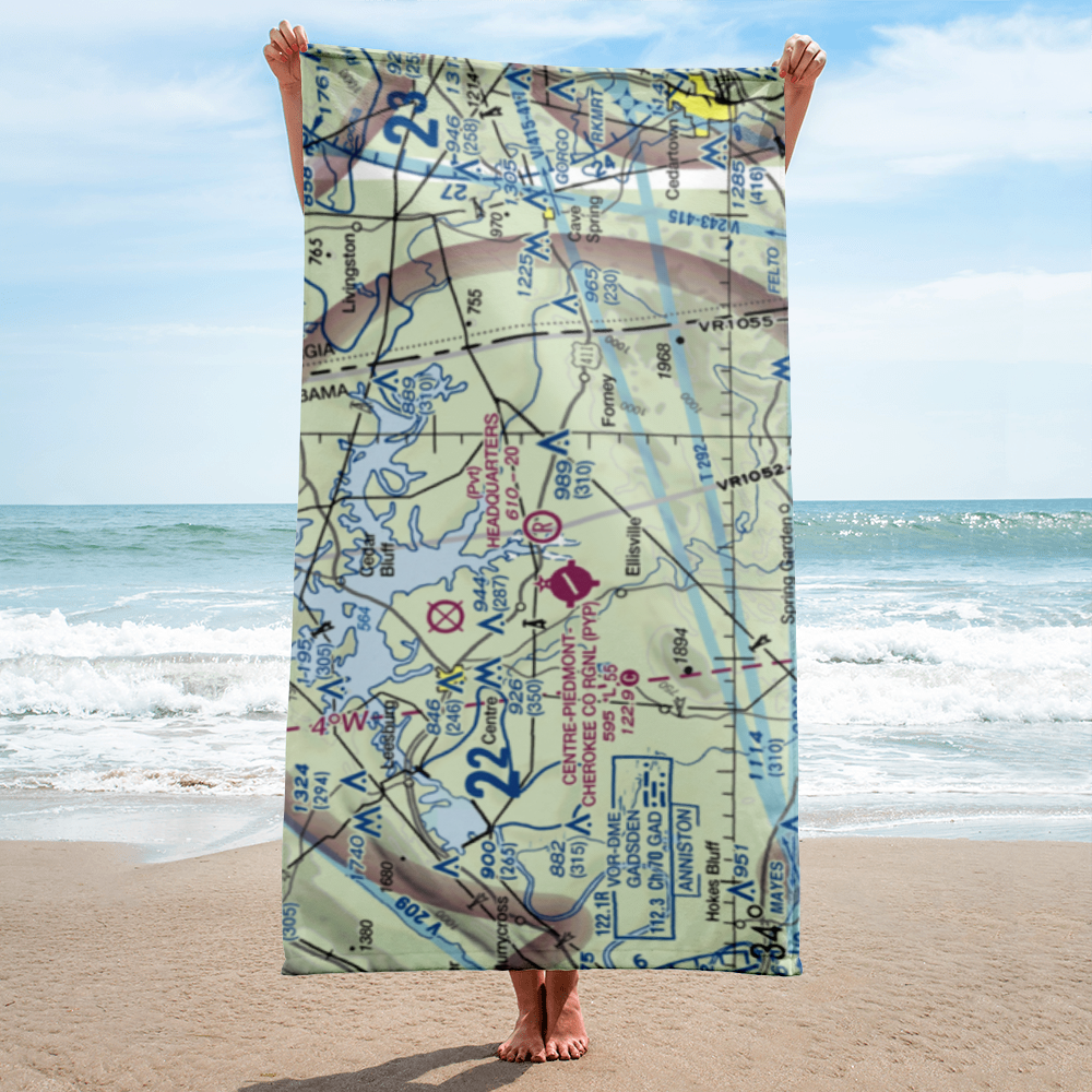 Headquarters Airport (AL27) VFR Sectional Towel 
