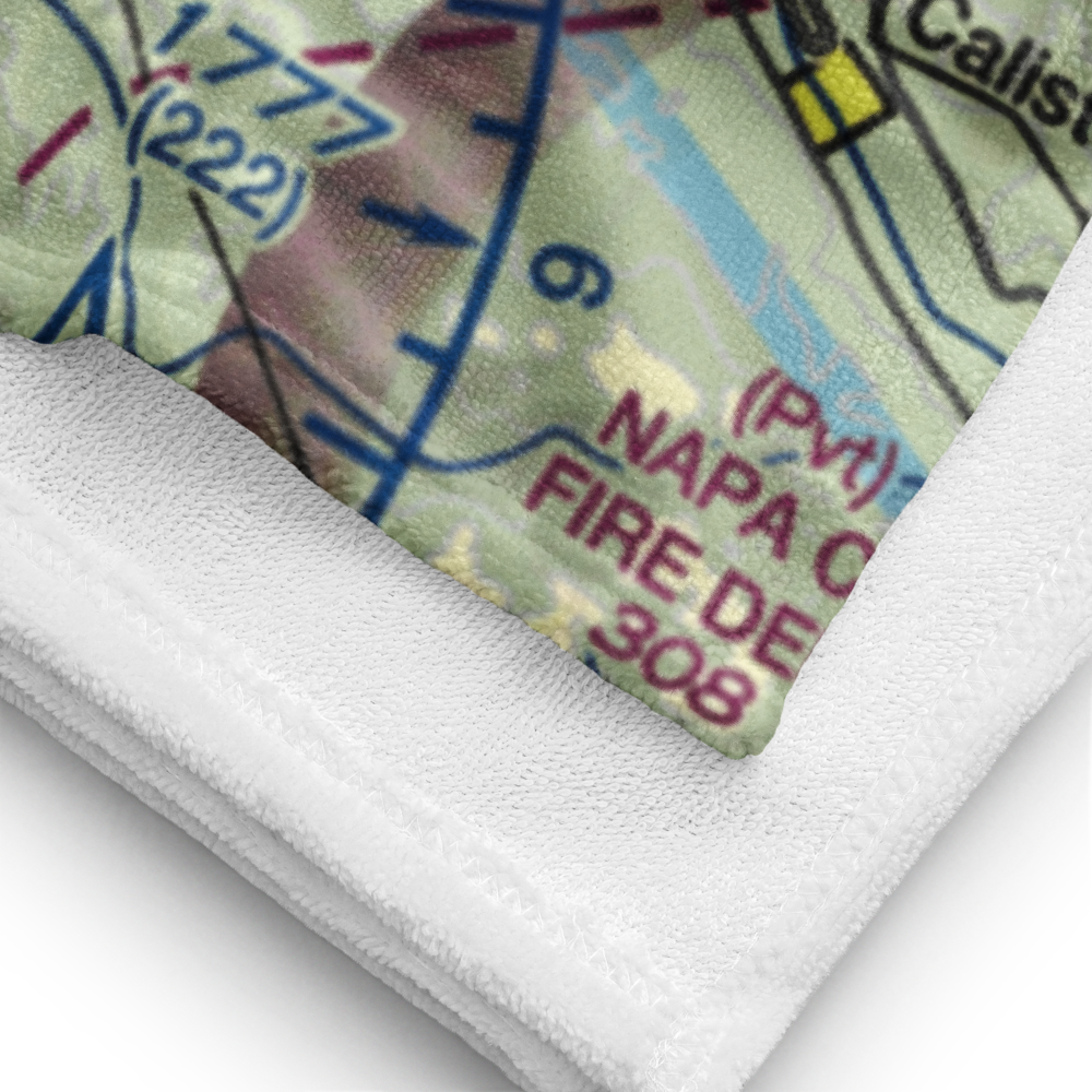 Healdsburg Municipal Airport (HES) VFR Sectional Towel 