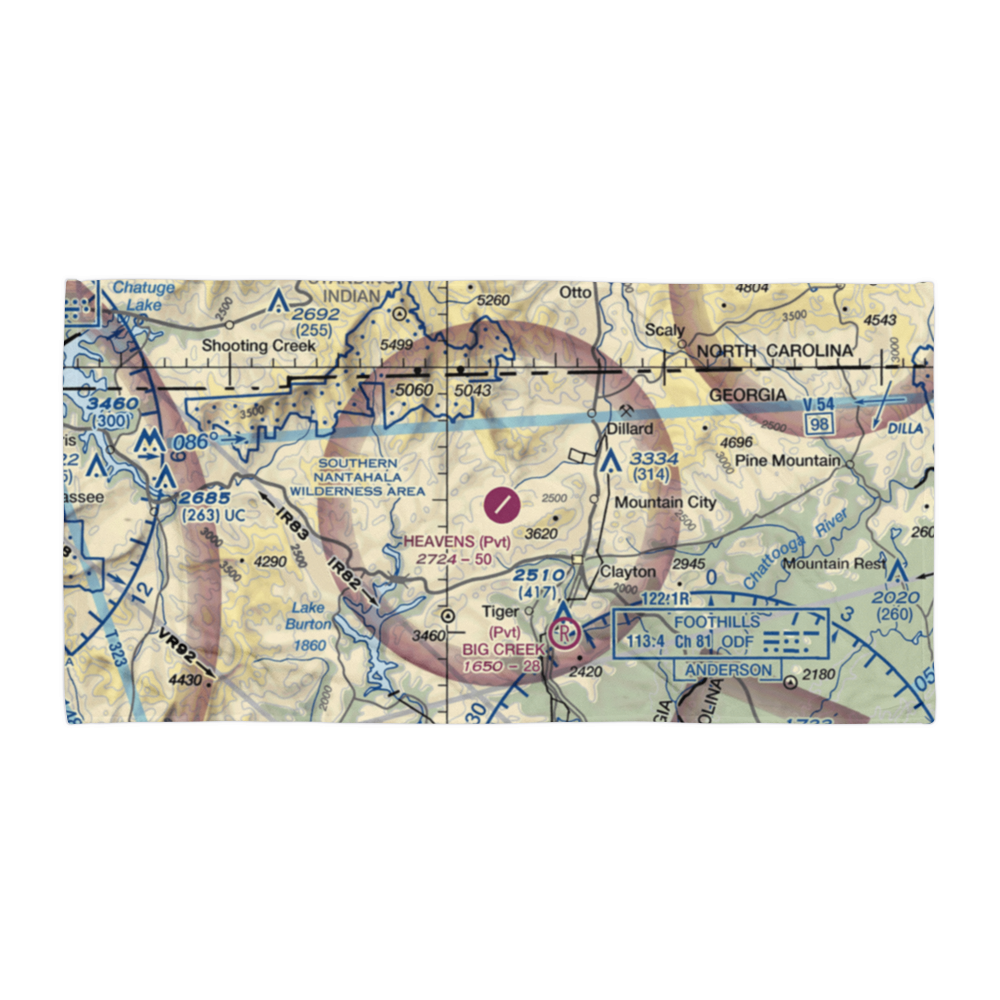 Heaven's Landing Airport (GE99) VFR Sectional Towel 