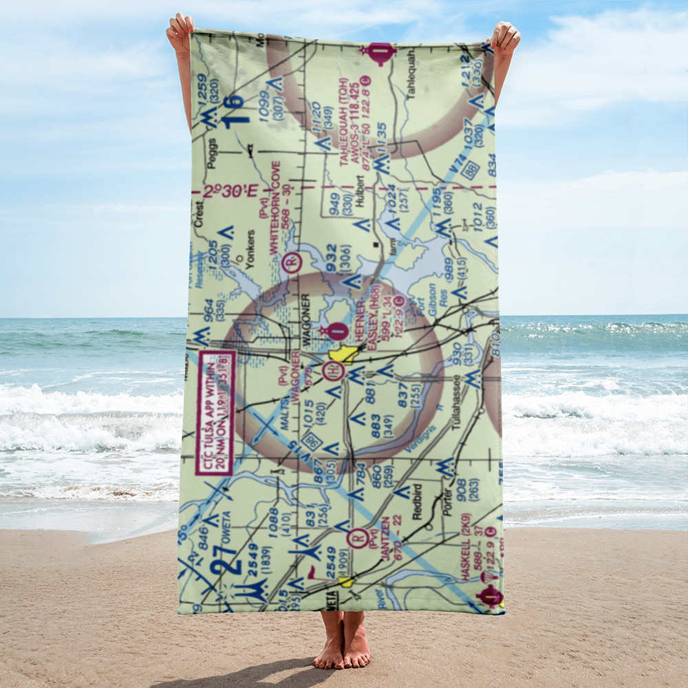 Hefner Easley Airport (H68) VFR Sectional Towel 