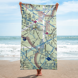 Hen & Bacon Airport (90VA) VFR Sectional Towel