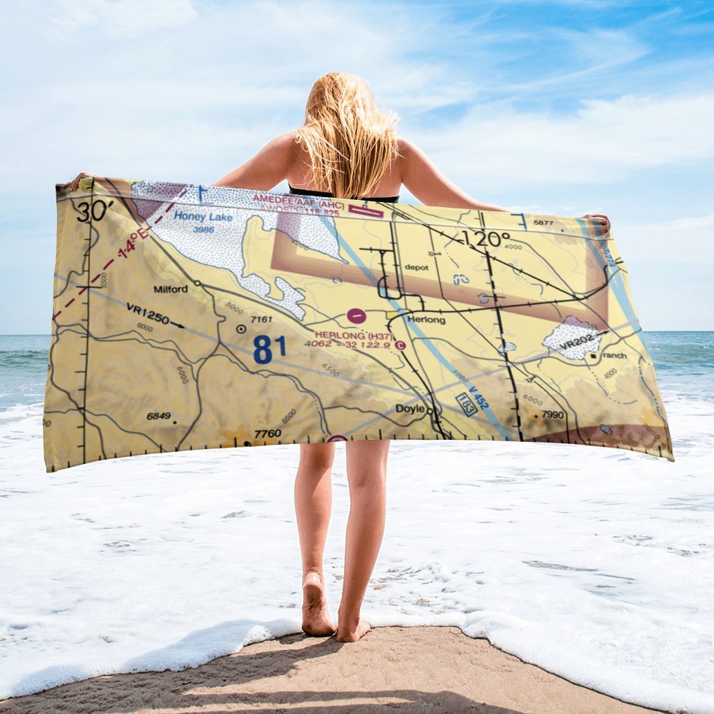 Herlong Airport (H37) VFR Sectional Towel 