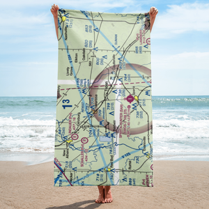 Herschel Hunter Airport (3LL1) VFR Sectional Towel