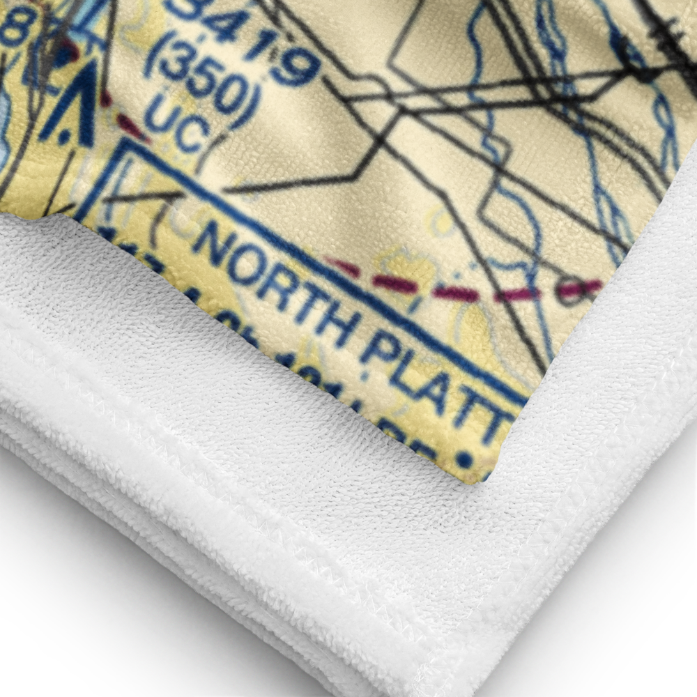 Hershey Flying Service Field Airport (NE64) VFR Sectional Towel 