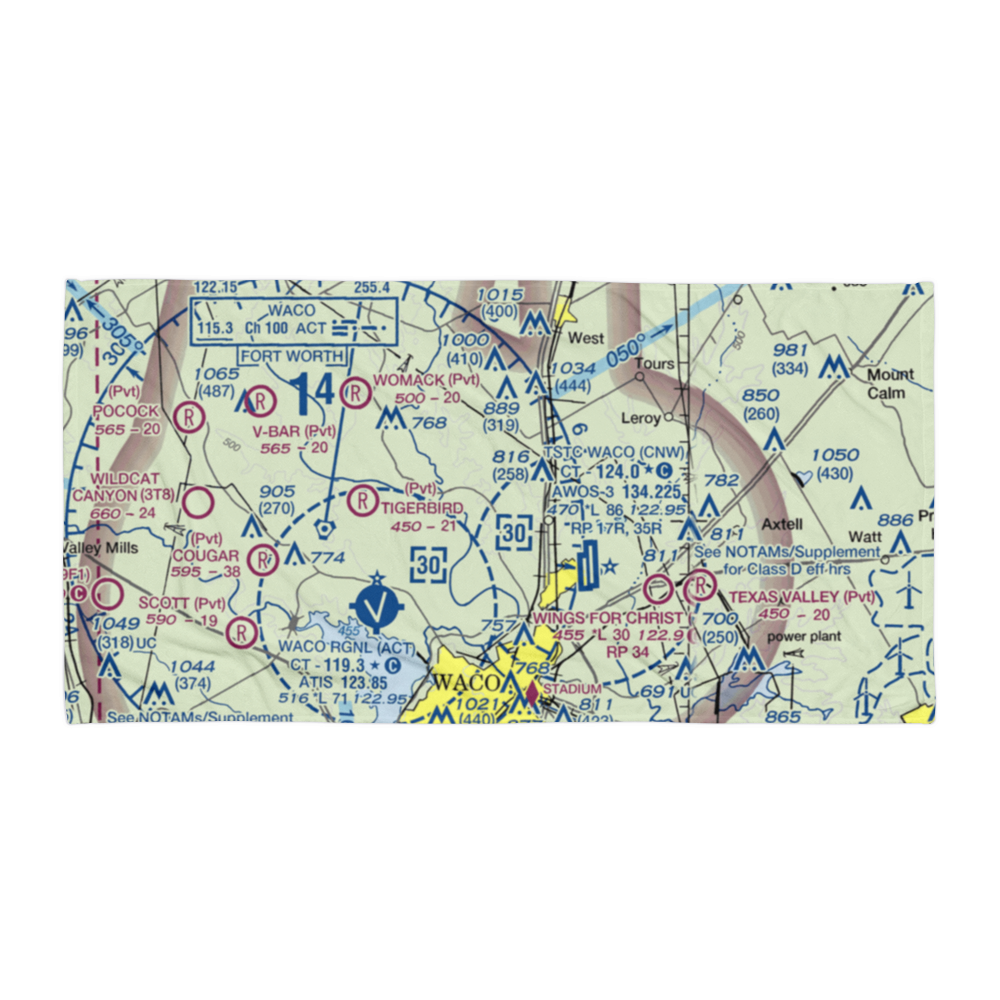 Hess Airport (US-0024) VFR Sectional Towel 