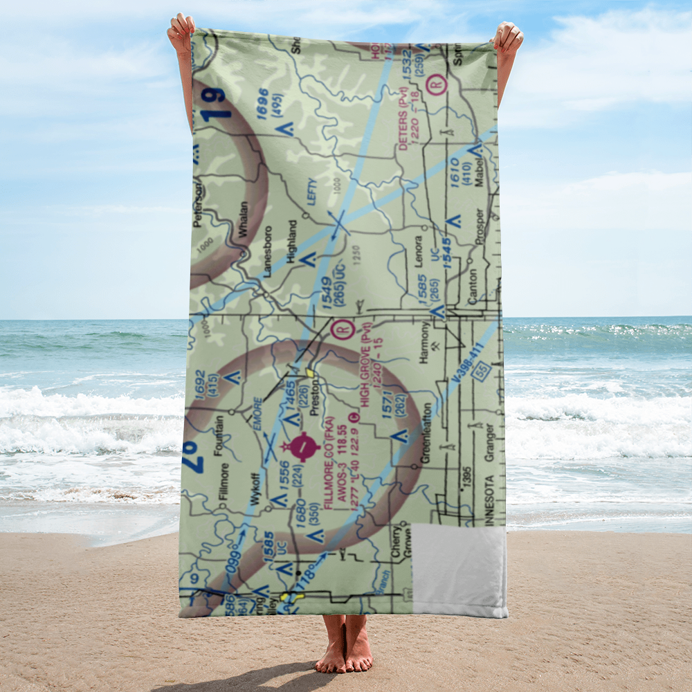High Grove Airport (23MN) VFR Sectional Towel 