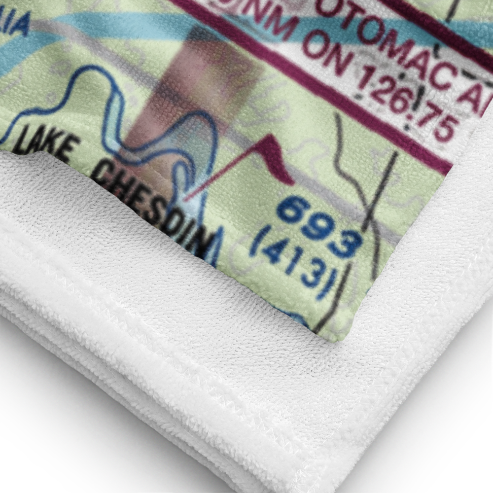 Hill Top Airport (VA64) VFR Sectional Towel 