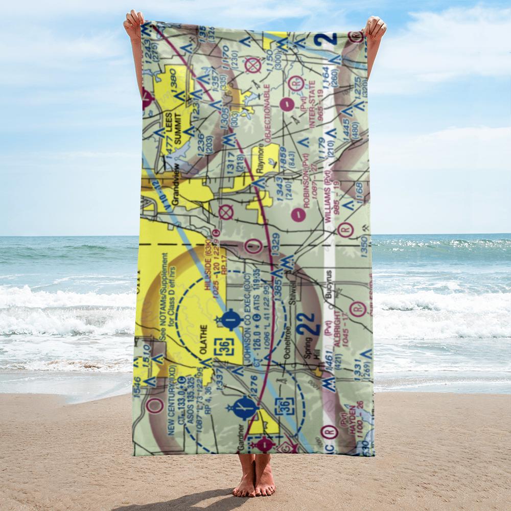 Hillside Airport (63K) VFR Sectional Towel 