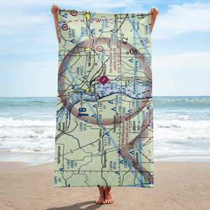 Hillside Stables Airport (13IA) VFR Sectional Towel