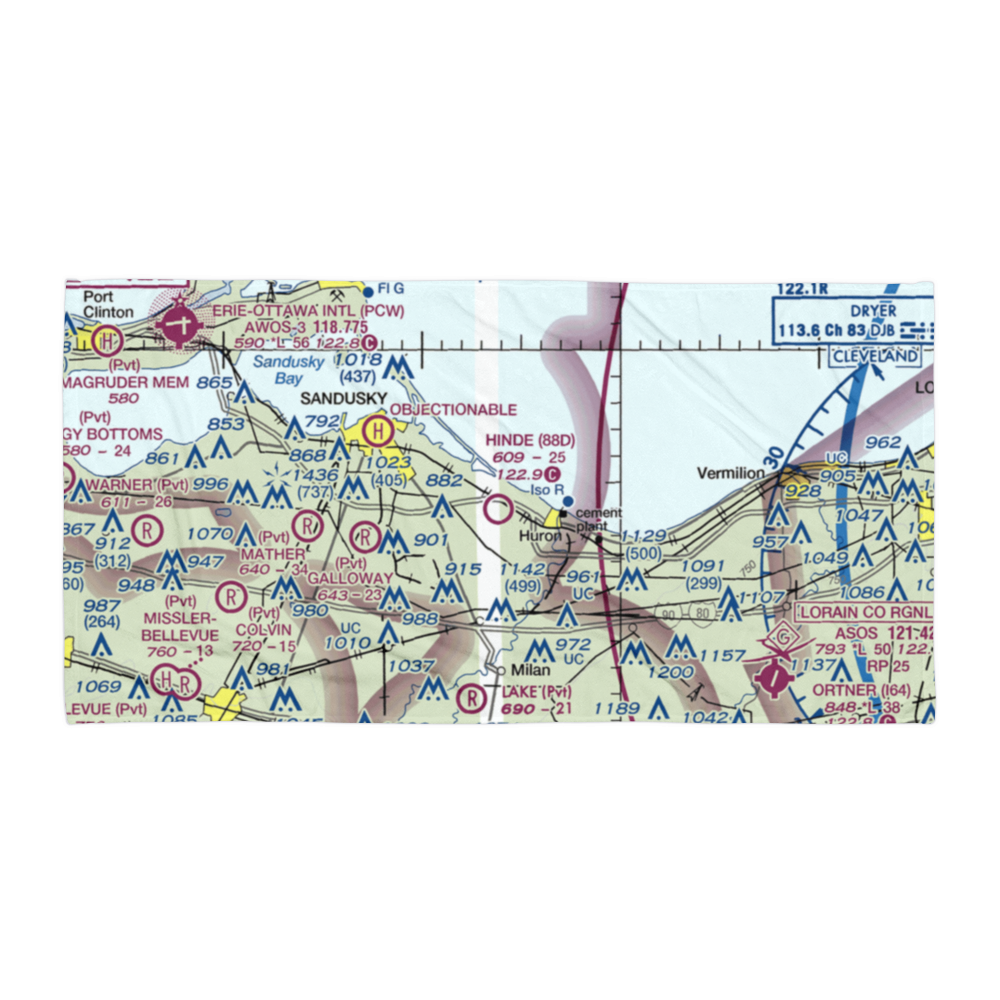 Hinde Airport (88D) VFR Sectional Towel 