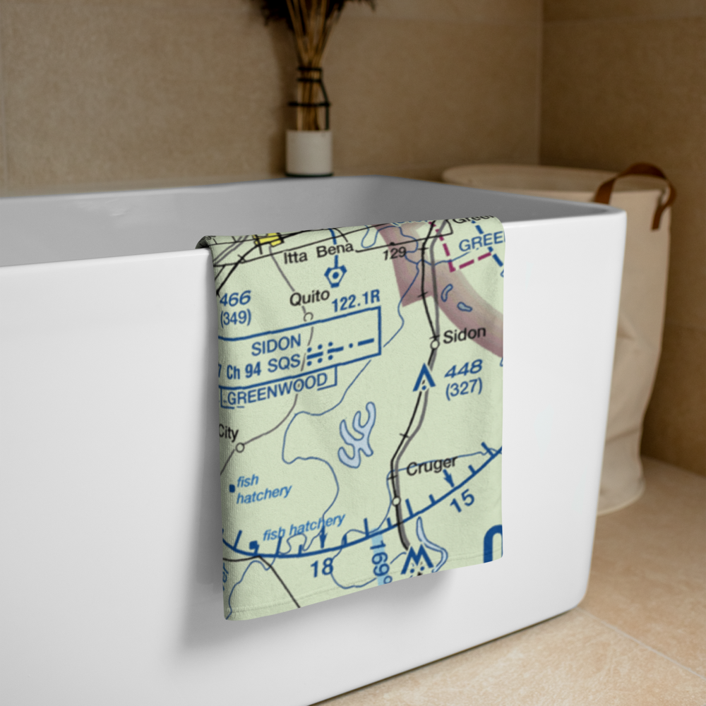 Hobbs Airport (MS33) VFR Sectional Towel 