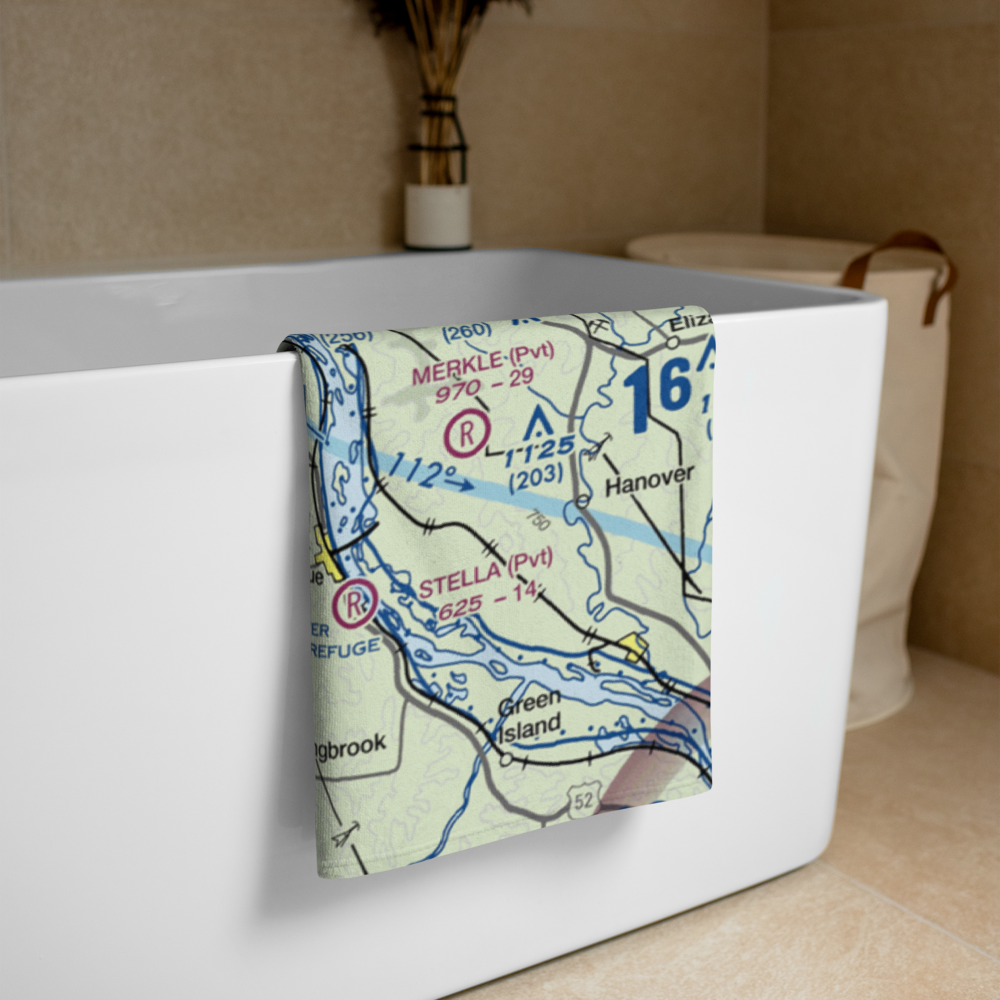 Hoff Airport (IA02) VFR Sectional Towel 