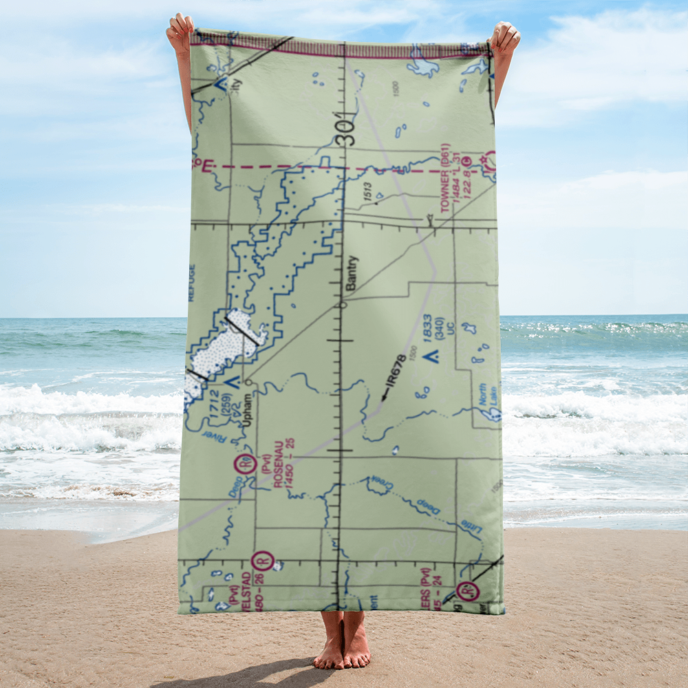 Holen Aerial Spray Airstrip (NA25) VFR Sectional Towel 