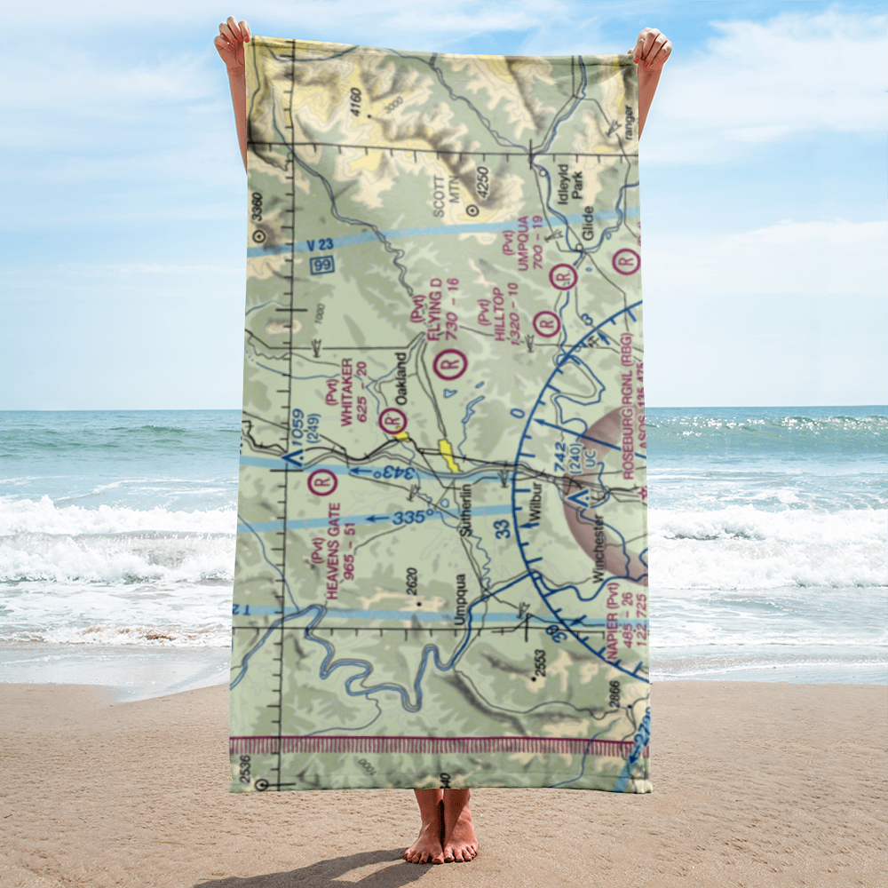 Holiday Sky Ranch Airport (11OR) VFR Sectional Towel 