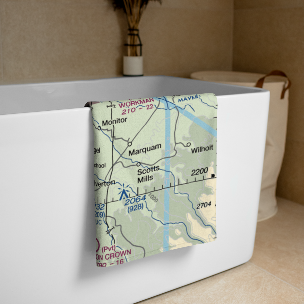 Hollin Airport (7OR7) VFR Sectional Towel 