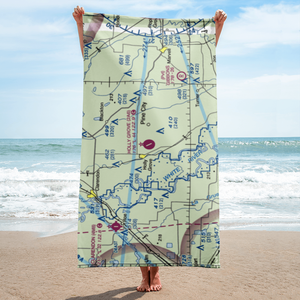 Holly Grove Municipal Airport (2A6) VFR Sectional Towel