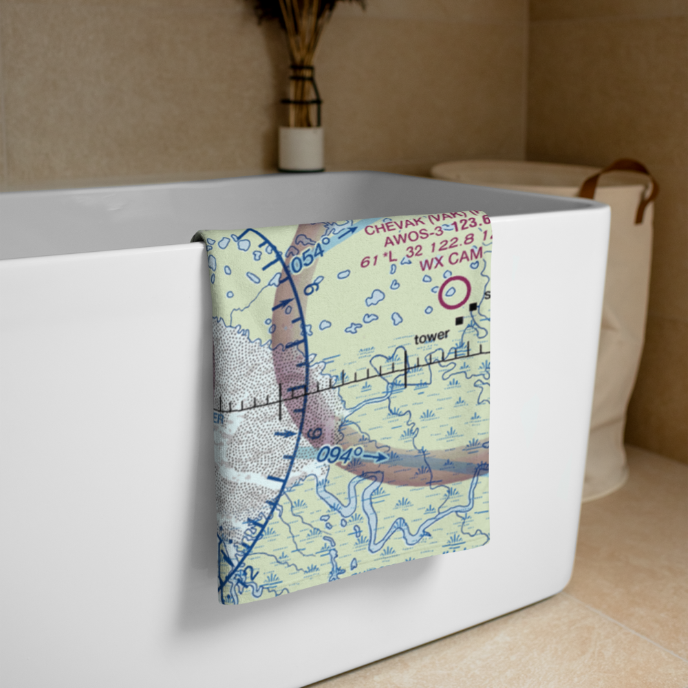 Hooper Bay Airport (HPB) VFR Sectional Towel 