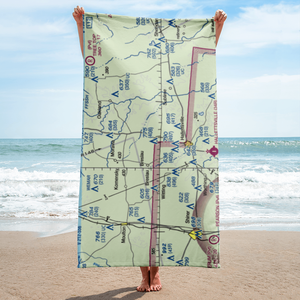 Hound Run Airport (40X) VFR Sectional Towel