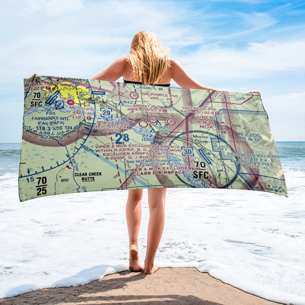 Howards Airport (5AK2) VFR Sectional Towel 