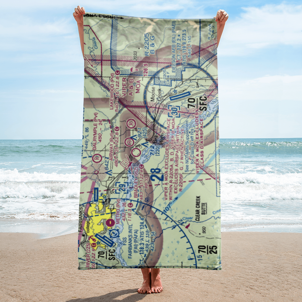 Howards Airport (5AK2) VFR Sectional Towel 