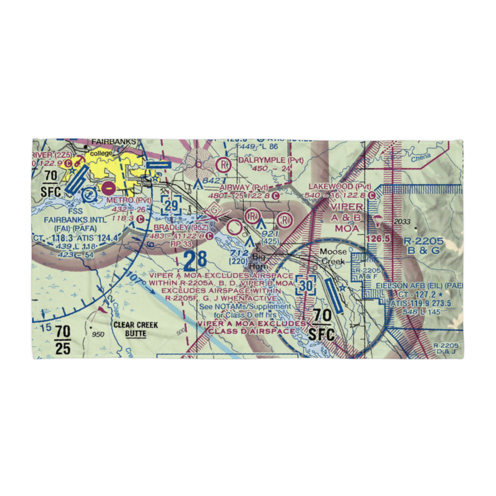 Howards Airport (5AK2) VFR Sectional Towel 