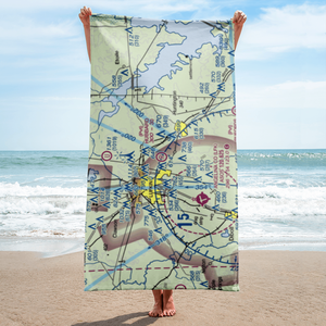 Hubbard Airport (25TX) VFR Sectional Towel