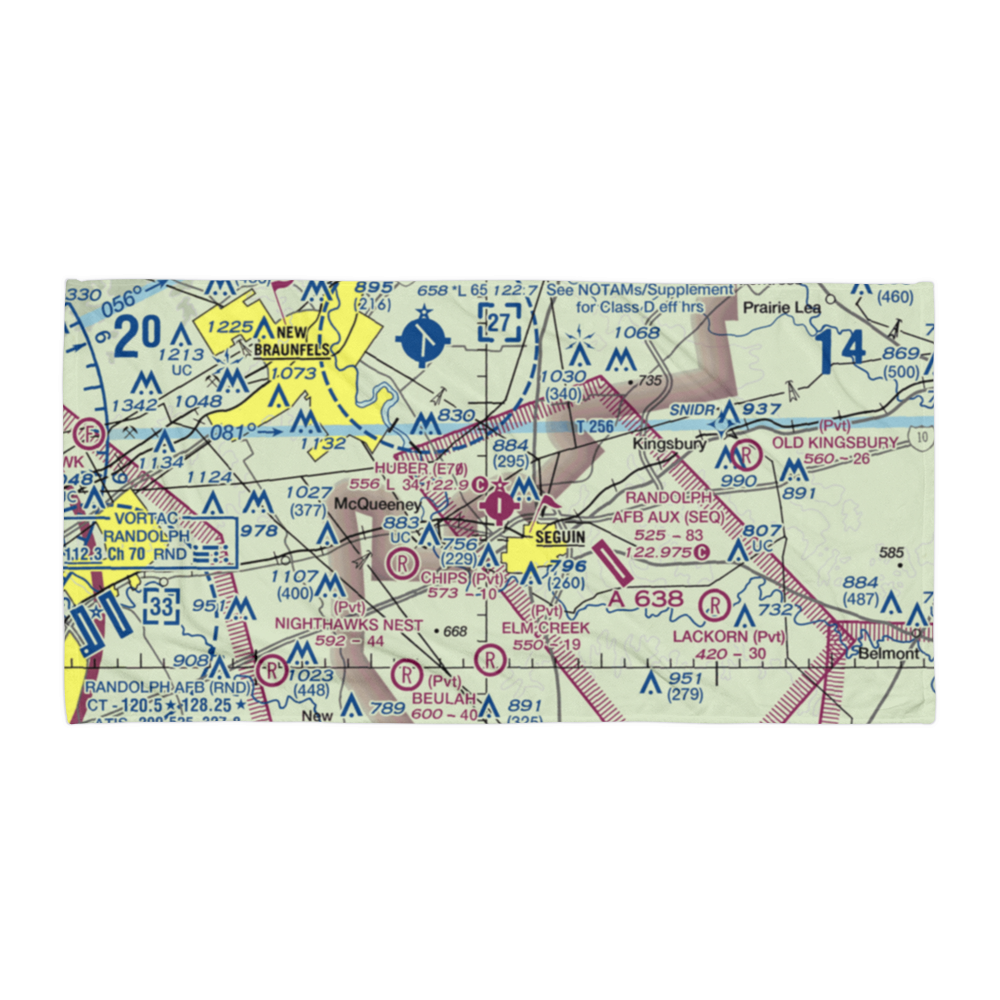 Huber Airpark Civic Club Llc Airport (E70) VFR Sectional Towel 