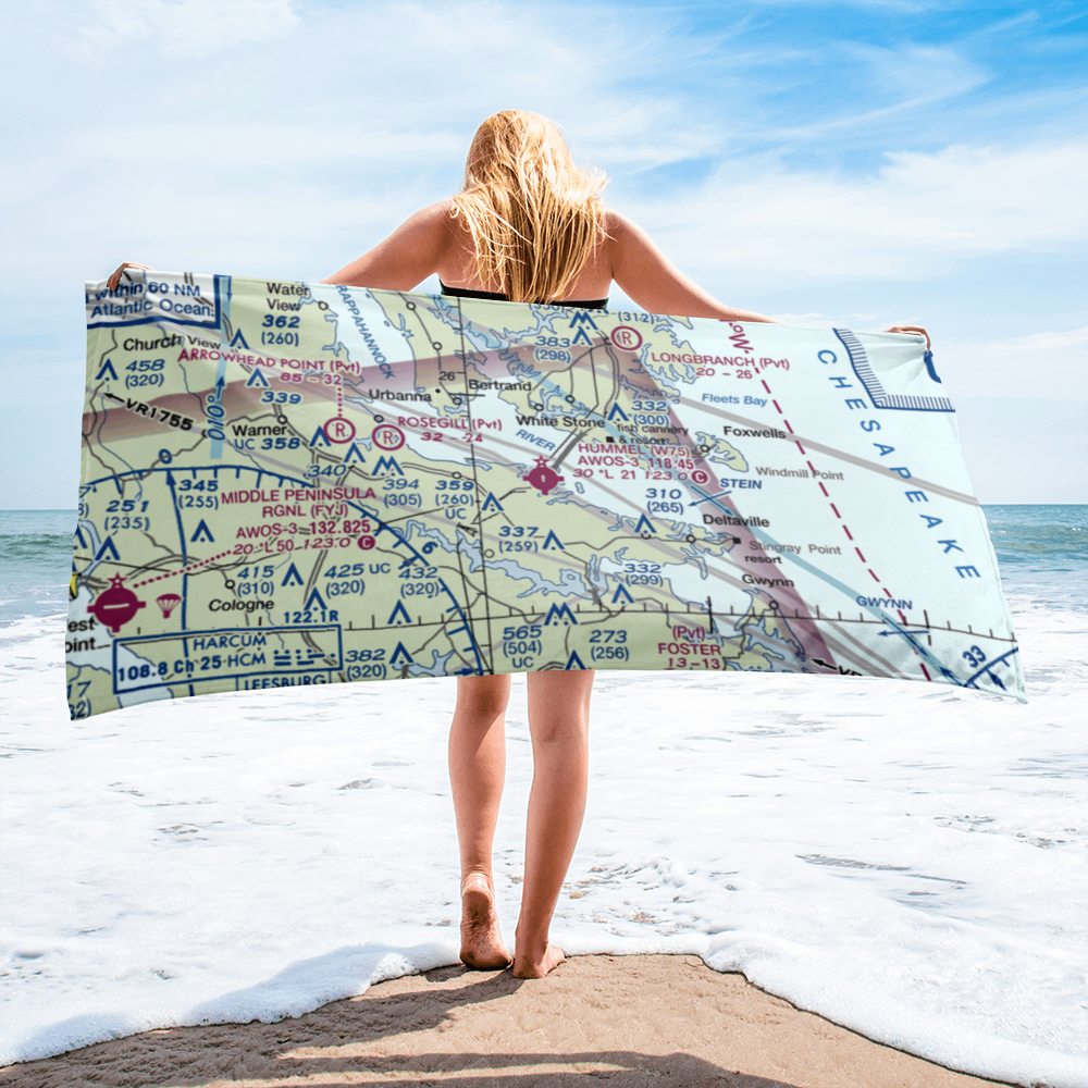 Hummel Field (W75) VFR Sectional Towel 