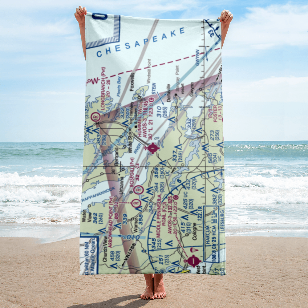 Hummel Field (W75) VFR Sectional Towel 